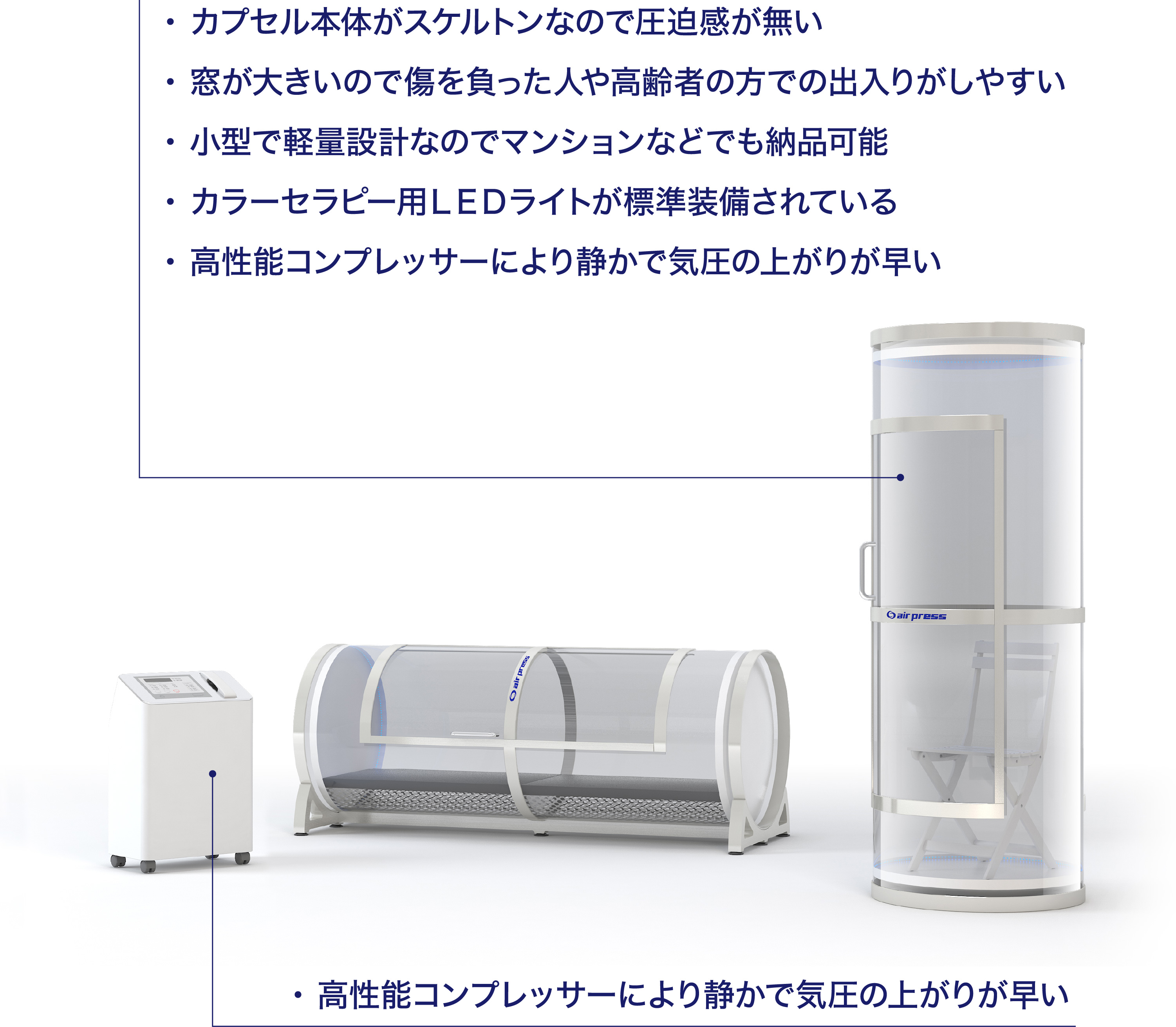 株式会社エアープレス 高気圧 水素カプセル